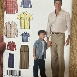 Simplicity Sewing Pattern (#4760) – Father & Son Shirts and Pants